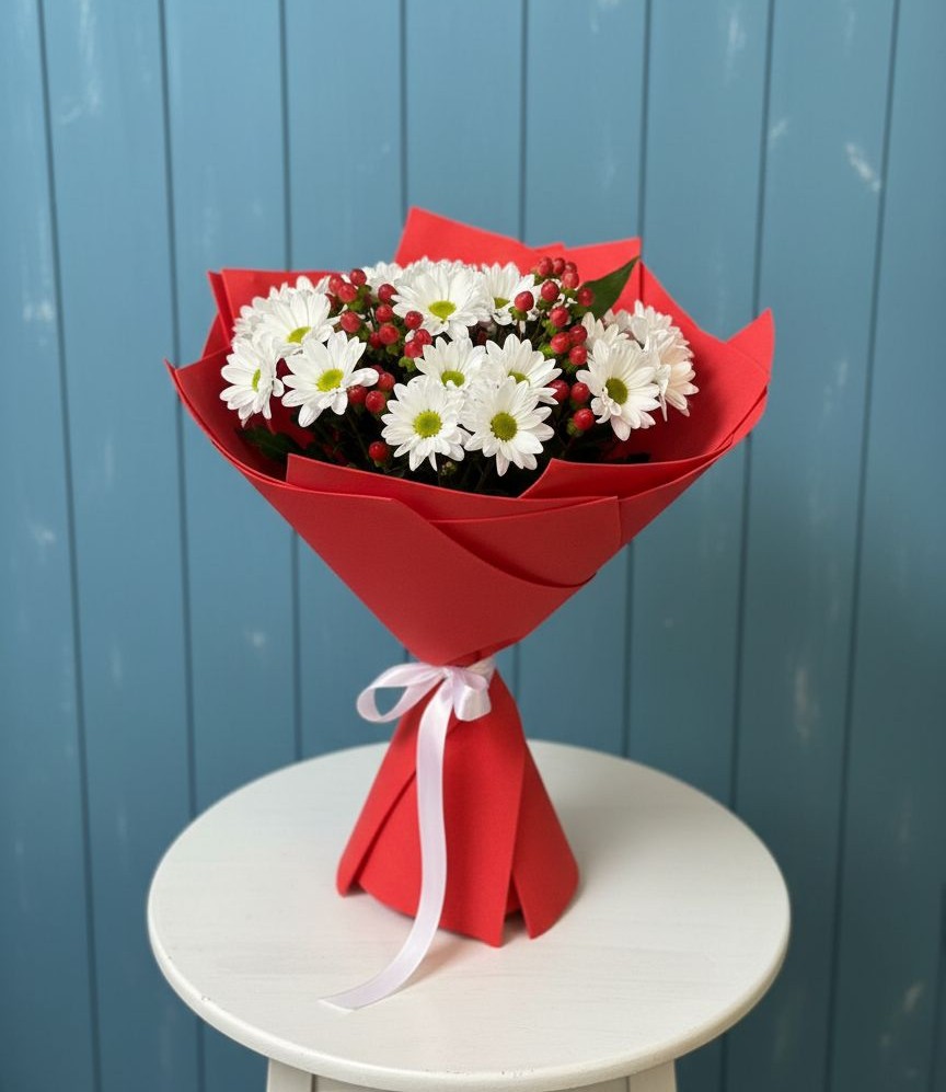 Букет цветов из: Хризантемы в Веселоярске