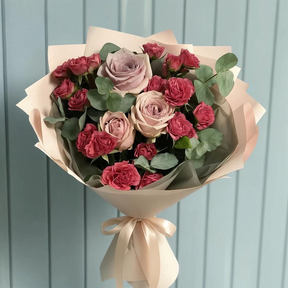 Букет цветов из: Гвоздики и Розы в Веселоярске