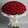 Букет 101 Красная роза Блэк Мэджик в Веселоярске