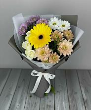 Букет цветов из:  Розы, Герберы и Хризантемы в Веселоярске