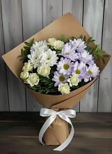 Букет цветов из:  Хризантемы и Розы в Веселоярске