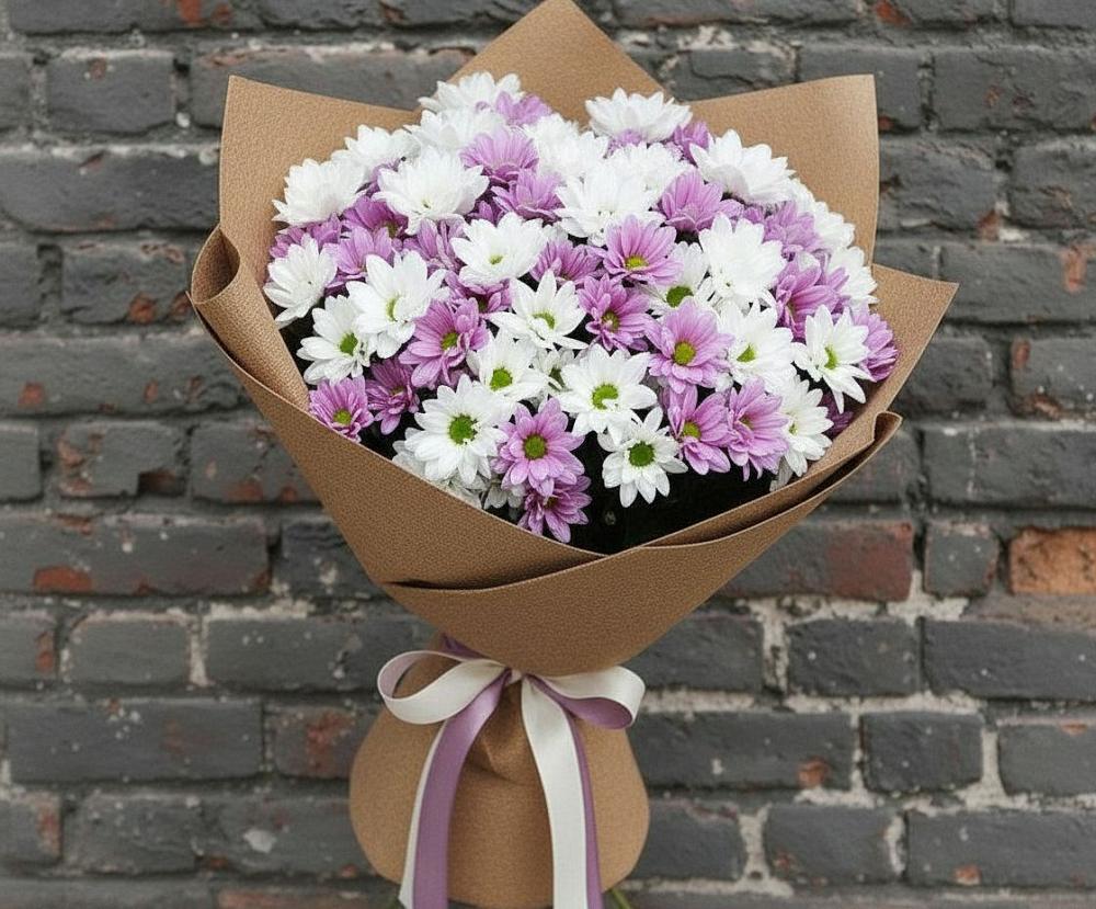 Букет цветов из: Хризантемы в Веселоярске