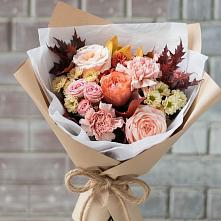Букет цветов из:  Гвоздики, Хризантемы и Розы в Веселоярске