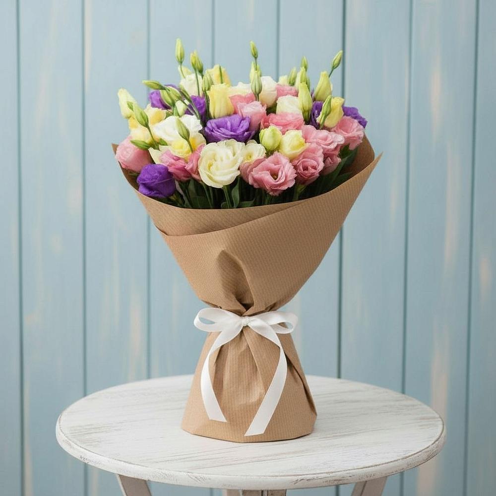 Букет цветов из: Лизиантусы в Веселоярске