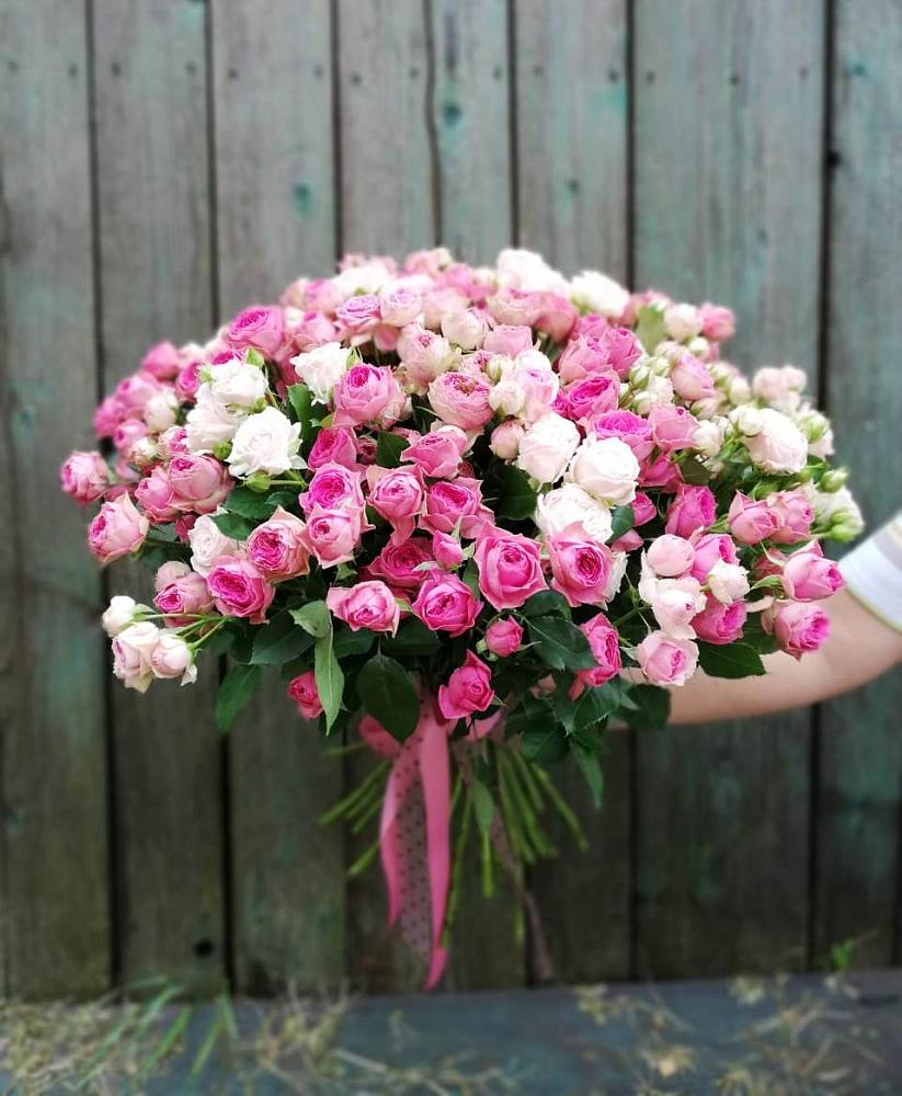 Букет Розовые кустовые розы Натали и Лав Лидия в Веселоярске