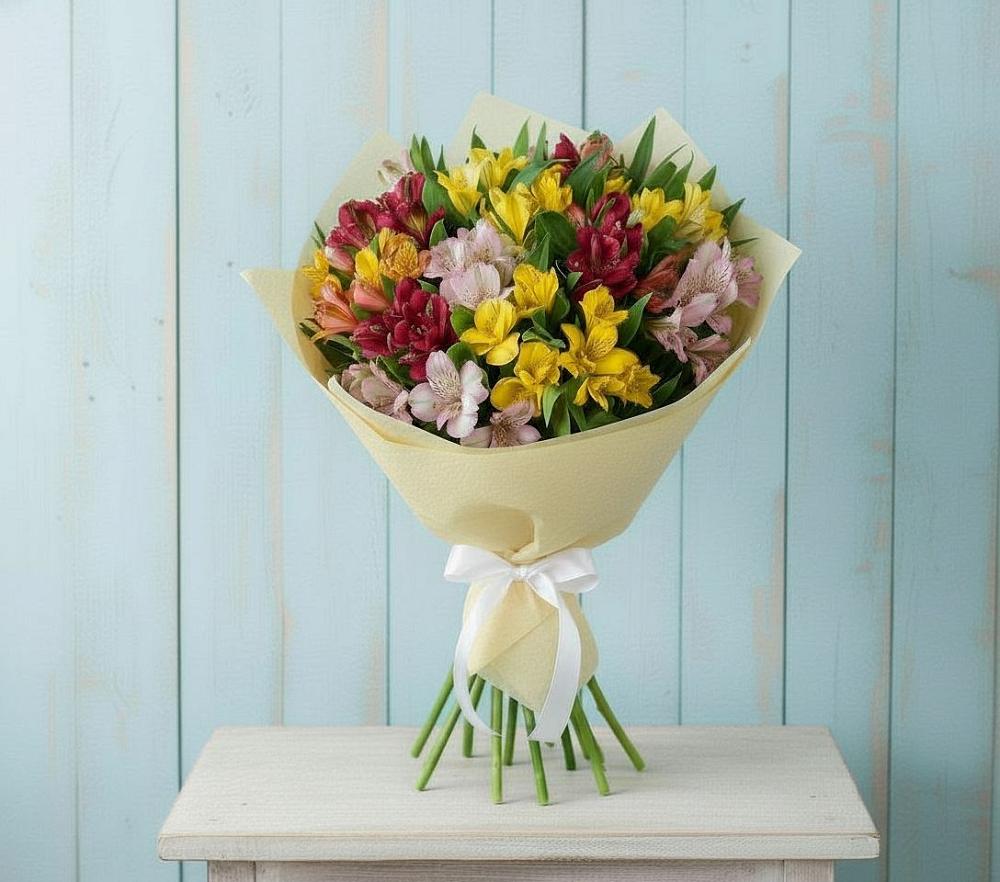 Букет цветов из: Альстромерии в Веселоярске