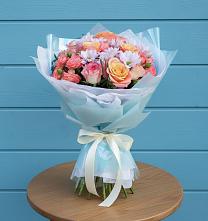 Букет цветов из:  Хризантемы и Розы #REPLACE_PRED# Веселоярске