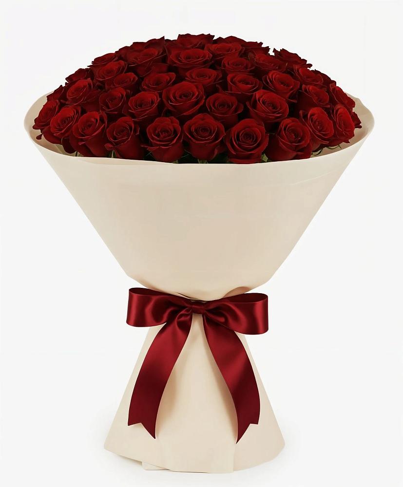 Букет 101 Бордовая роза Блэк Бакарра в Веселоярске