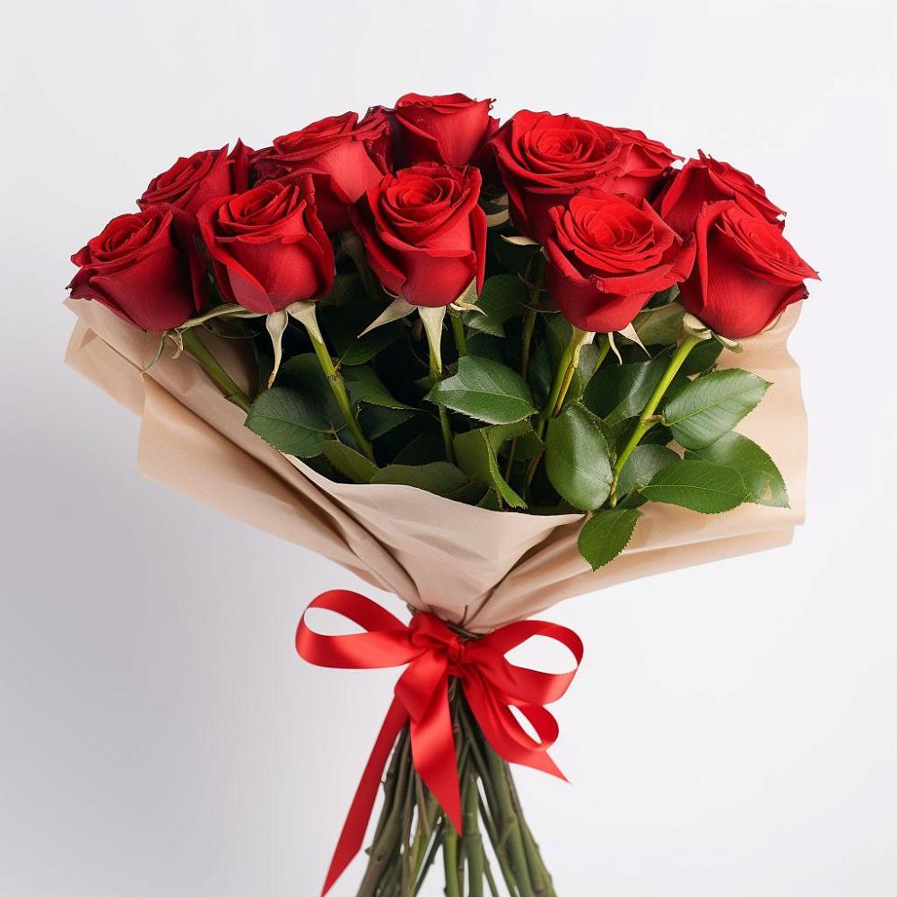 Букет 11 Красных роз Эдлесс Лав в Веселоярске